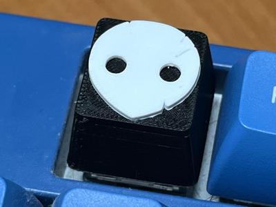Angel mask keycap