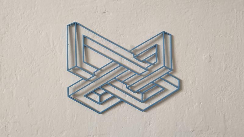 2D eye illusion wallart