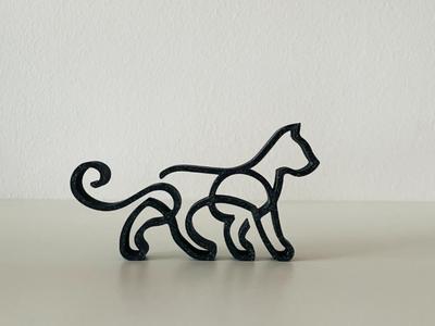 Wild Cat line art