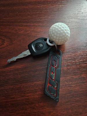 Golf ball keychain