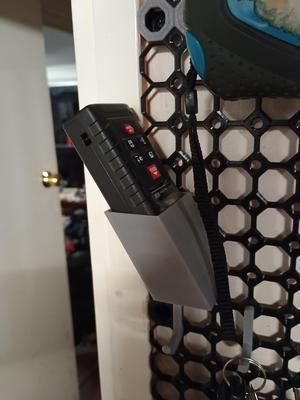 Multiboard laser measure angled holder