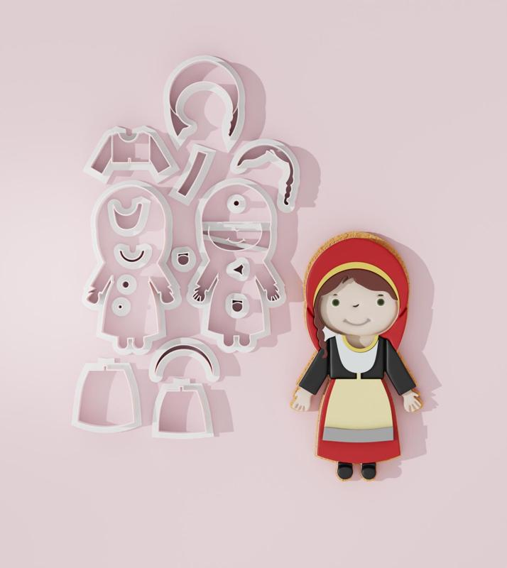 Greek Woman Traditional Costume #1 Cookie Cutter