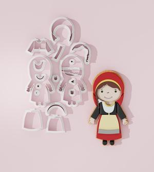 Greek Woman Traditional Costume #1 Cookie Cutter