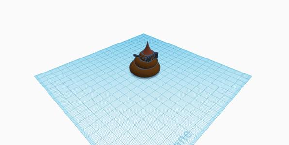 poop emoji with drip