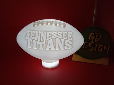 Tennessee Titans 3D WAVE NFL FOOTBALL TEALIGHT