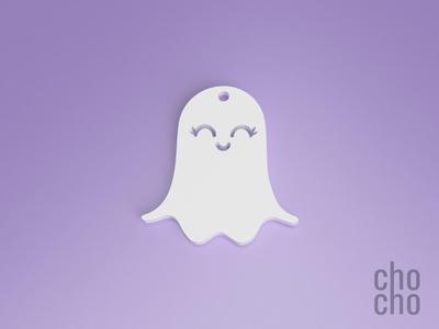 Ghost III (One Color) Keychain or Earring