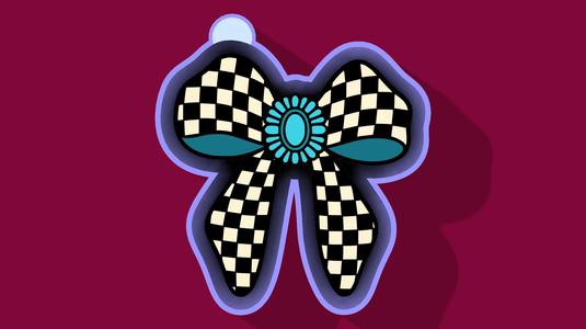 🎀💎 Checkered Bow with Turquoise Gem – Freshie, Keychain, Resin & Candle Mold