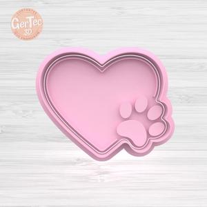 HEART WITH STAMP + Cutter + Stamp / Cookie Cutter
