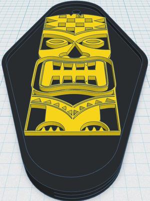 Tiki Keytag 70