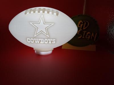 Dallas Cowboys 3D NFL FOOTBALL TEALIGHT