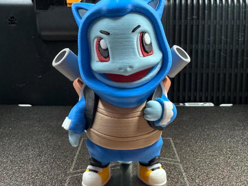 Back to School Squirtle Pokemon; Nostalgic 3D