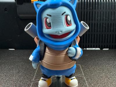 Back to School Squirtle Pokemon; Nostalgic 3D