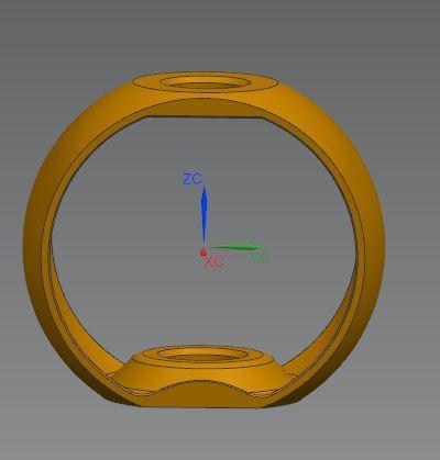 Mantelring, KUGELVASE DM120MM, TABLE VASE WITH LABORATORY TUBE OR TEST TUBE. NUR FÜR DIAMETER 24 BIS 25 MM. VASE DECO, DEKO
