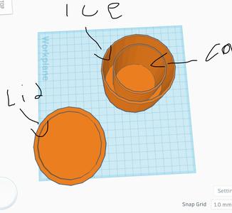 Cooling cup for cans