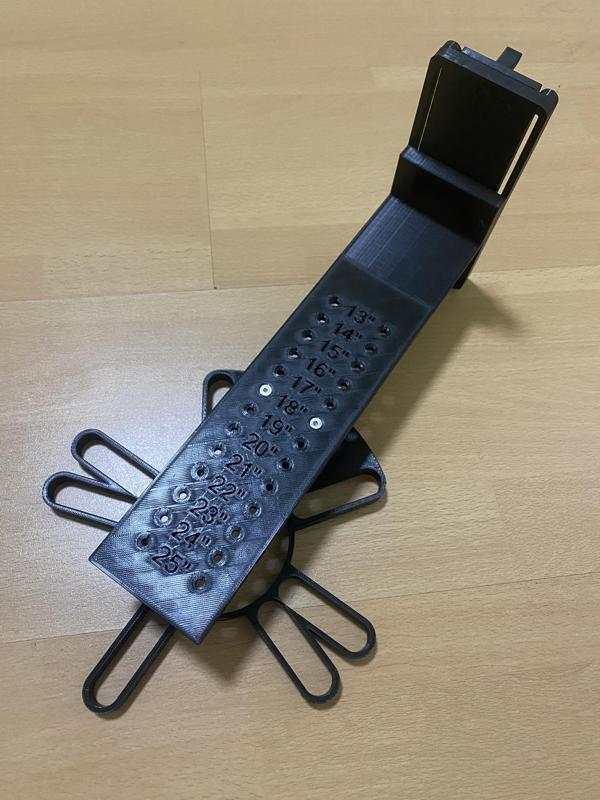 Wheel fitment/measuring tool