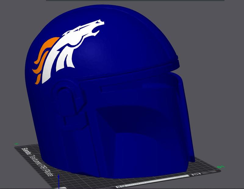 Denver Branco Mandalorian Helmet