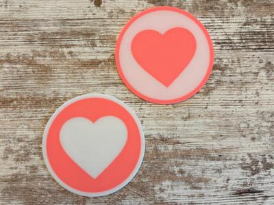 Heart Symbol Coasters