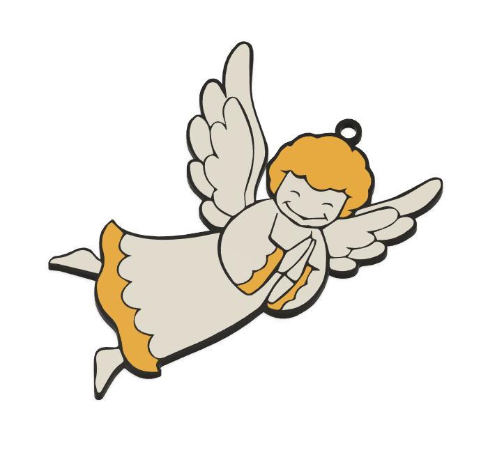 Keychain: Christmas Angel I