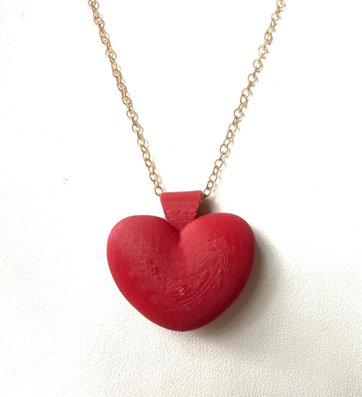 Puffed Heart Pendant