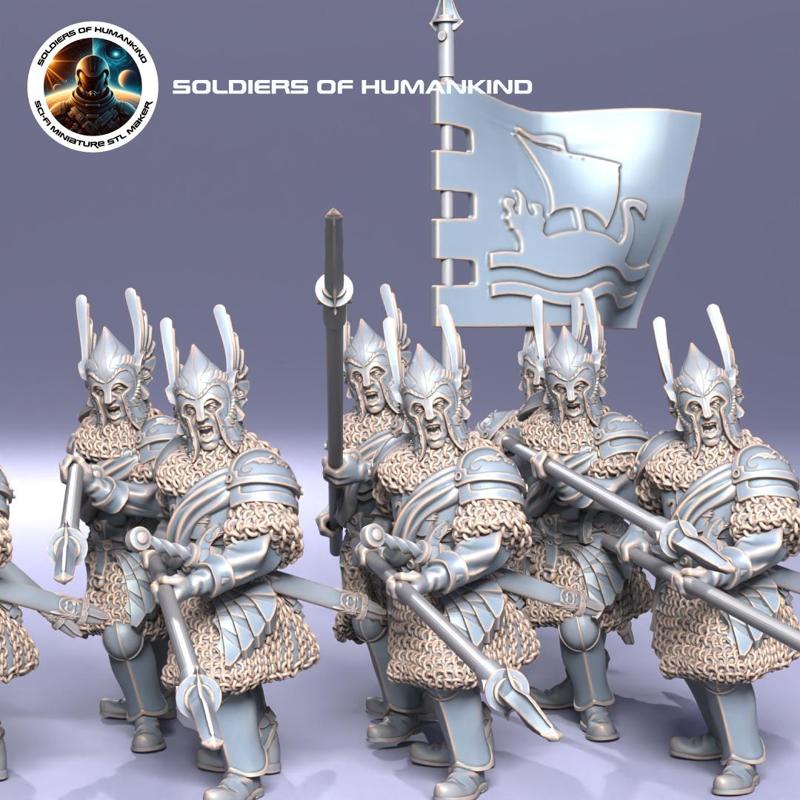 Swan Pikemen with helmets 2