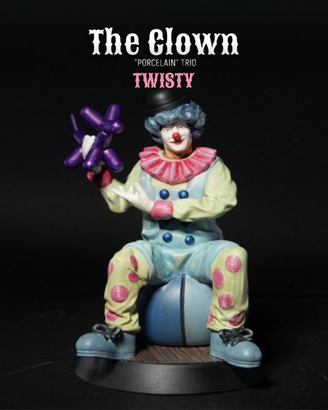 The Clown “Porcelain” Trio (Twisty)
