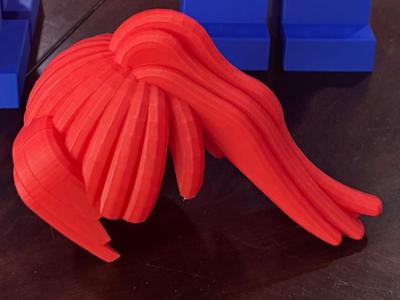 Mega Brick-like Minifigure 10:1 Pony Tail Hair