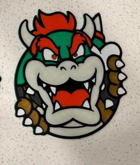 Bowser 2D Wall Art