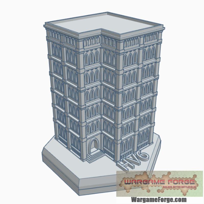 Gothic Building 73 Hex Map Scale HMSG073