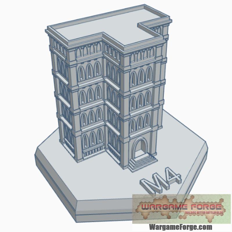 Gothic Building 8 Hex Map Scale HMSG008