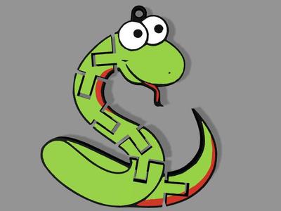 Flexi Keychain Snake