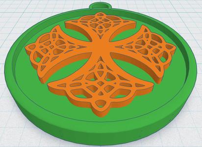 Celtic Round Cross 20