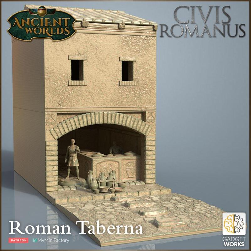 Roman taberna/tavern city building set