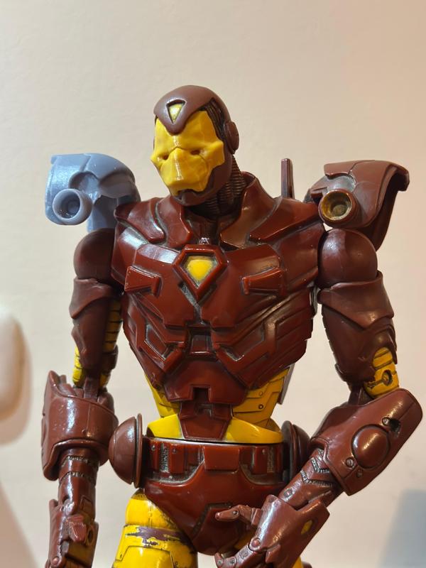 Classic Iron Mask & Shoulder Armor Set - Compatible with 6-7" Action Figures