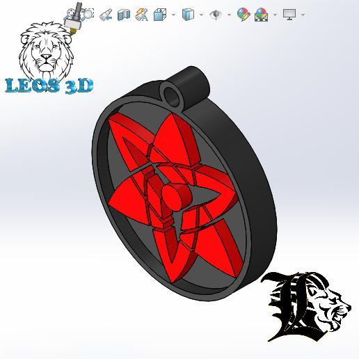 Sharingan of Sasuke Uchiha - Leos3D 🔥 Sharingan Keychain - Leos3D - Uchiha Eyes - Exclusive Design 🔥