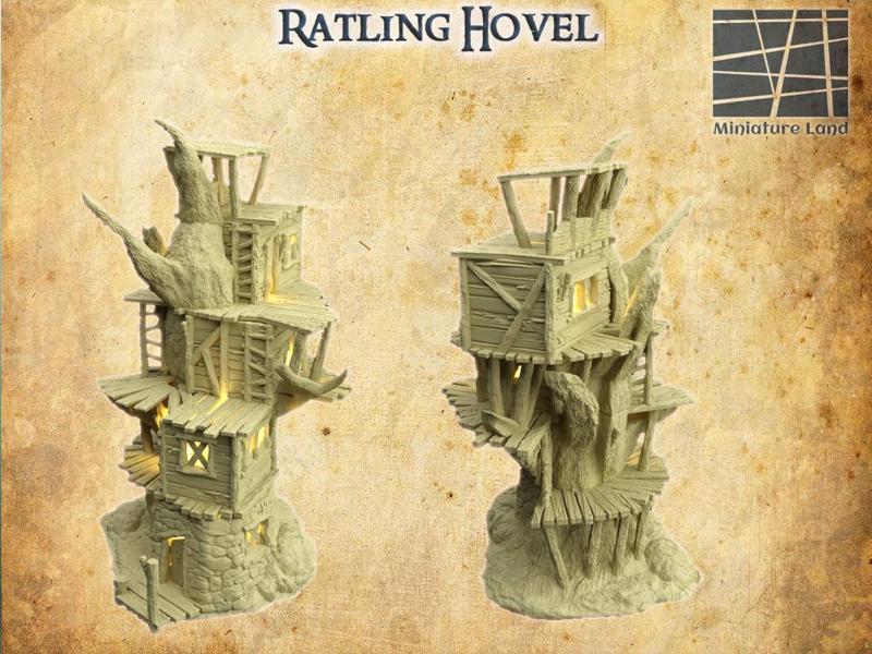 Ratling Hovel- Tabletop Terrain - 28 MM