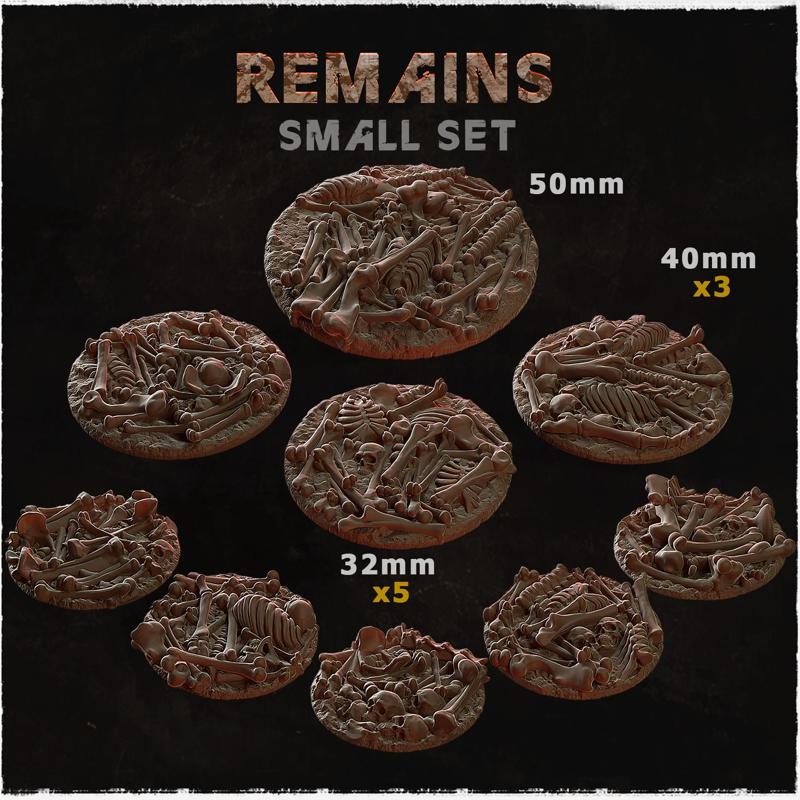 Remains - Bases & Toppers (Small Set )