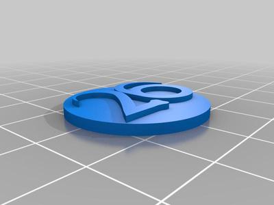 Counter Tokens - Numbers 1-50