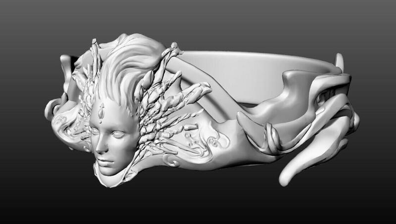 Veritas Enchanted Face Ring