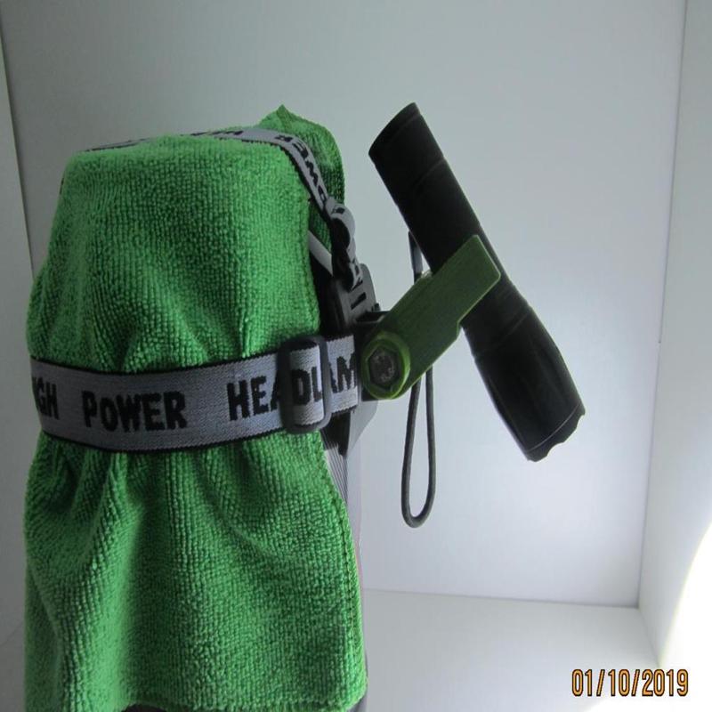 Halter - T6 Taschenlampe an Stirnlampe