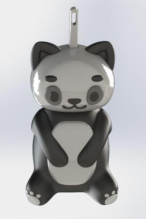 Panda pour porte-clefs rétroviseur ou autre