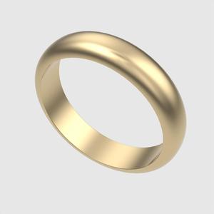 Smooth Domed Band Ring 3D print