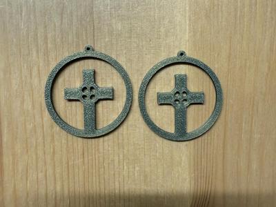 Halloween Cross Earrings