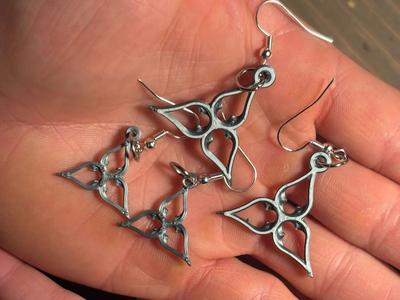 Gothic Flower Earrings