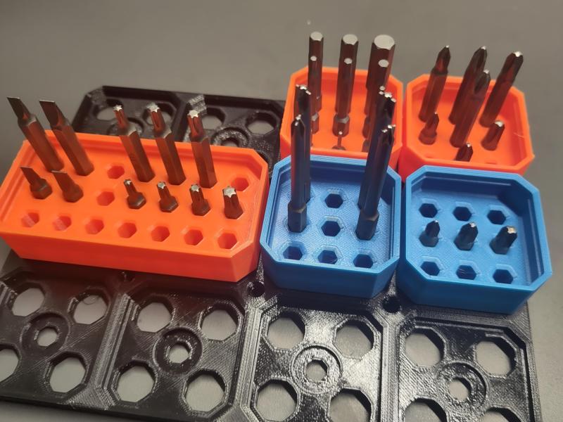 Multigrid 6.3mm (1/4") Bit Bins