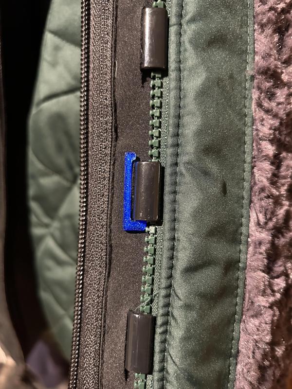 Holding fastener for MakeMyBellyFit universal jacket extender