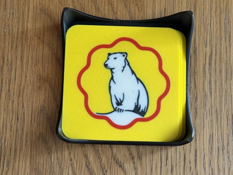 Bundaberg rum coaster and holder 