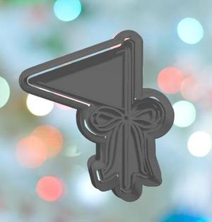 Wedding Pennant Flag Cookie Cutter