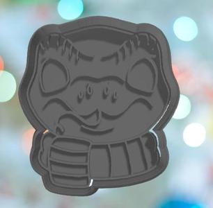 Harry Potter House Animals Slytherin Snake With Scarf  Cookie Cutter