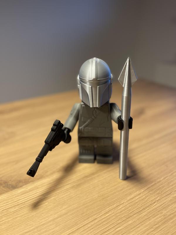 Beskar Spear for Big Bricks Mandalorian