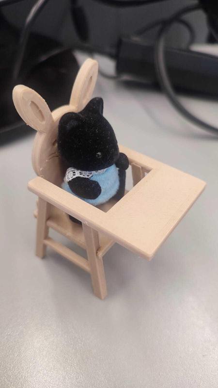 Dining chair ternurin kindergarten size rabbit